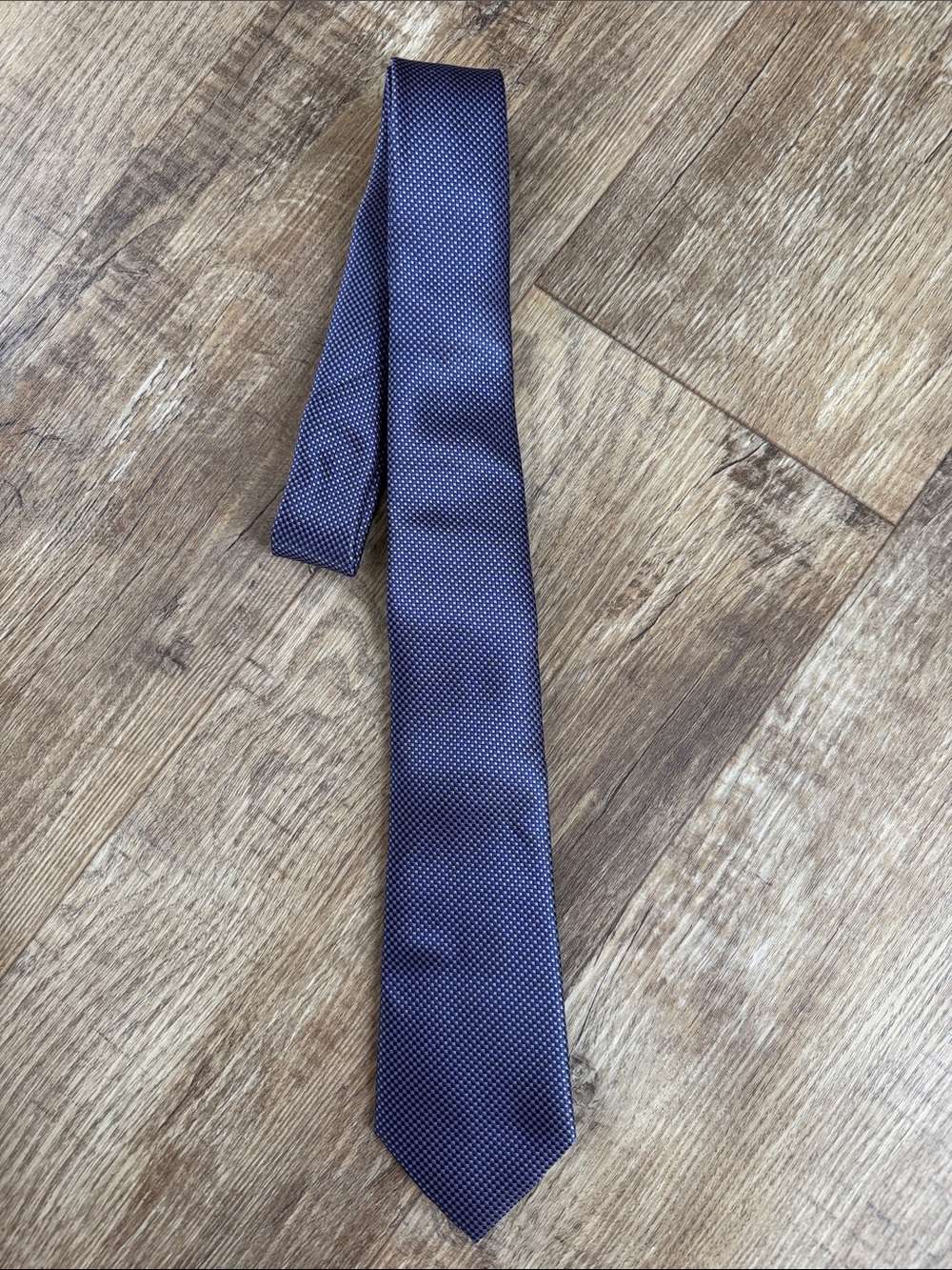 Classic Navy Textured Men's Tie